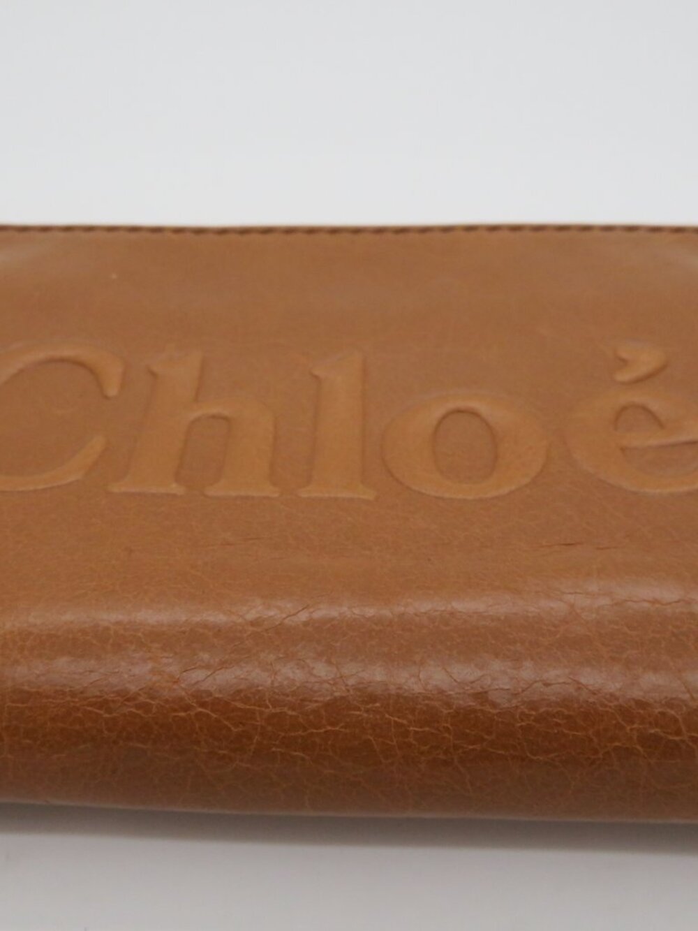 Chloé Nutmeg Brown Sheepskin Leather Wallet - Picture 3 of 16